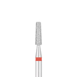 Exo Pro Diamond Cone Nail Drill Bit 2.5mm Red Band - isolated on a white background