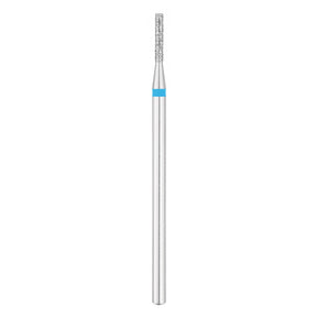 Exo Pro Diamond Cylinder Nail Drill Bit 1.4mm Blue Band - isolated on a white background