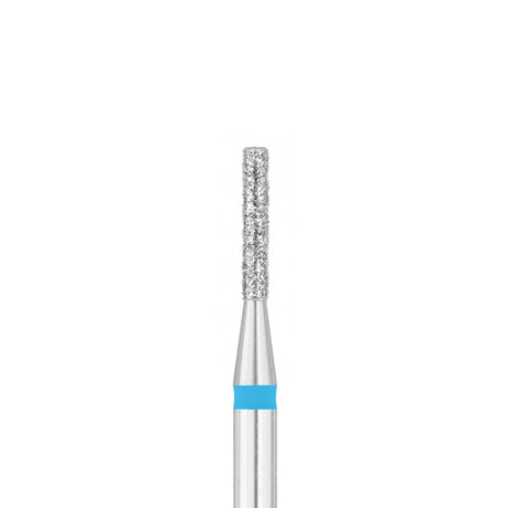 Exo Pro Diamond Cylinder Nail Drill Bit 1.4mm Blue Band - isolated on a white background