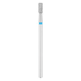 Exo Pro Diamond Cylinder Nail Drill Bit 1.8mm Blue Band - isolated on a white background