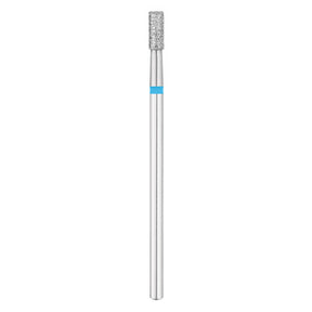 Exo Pro Diamond Cylinder Nail Drill Bit 1.8mm Blue Band - isolated on a white background
