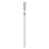 Exo Pro Diamond Cylinder Nail Drill Bit 2.5mm Blue Band - isolated on a white background