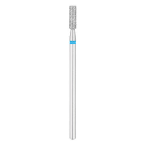 Exo Pro Diamond Cylinder Nail Drill Bit 2.5mm Blue Band - isolated on a white background