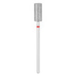 Exo Pro Diamond Cylinder Nail Drill Bit 6.0mm Red Band - isolated on a white background