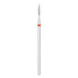 Exo Pro Diamond Flame Nail Drill Bit 1.6mm Red Band - isolated on a white background