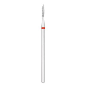 Exo Pro Diamond Flame Nail Drill Bit 1.6mm Red Band - isolated on a white background