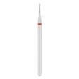 Exo Pro Diamond Rounded Cone Nail Drill Bit 1.0mm Red Band - isolated on a white background