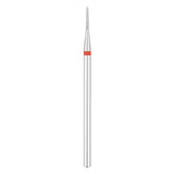 Exo Pro Diamond Rounded Cone Nail Drill Bit 1.0mm Red Band - isolated on a white background