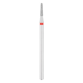 Exo Pro Diamond Rounded Cone Nail Drill Bit 1.8mm Red Band - isolated on a white background