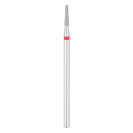 Exo Pro Diamond Rounded Cone Nail Drill Bit 1.8mm Red Band - isolated on a white background