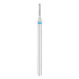 Exo Pro Diamond Rounded Cylinder Nail Drill Bit 1.4mm Blue Band - isolated on a white background