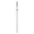 Exo Pro Diamond Rounded Cylinder Nail Drill Bit 2.3mm Blue Band - isolated on a white background