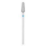 Exo Pro Diamond Rounded Drop Nail Drill Bit 4.5mm Blue Band - isolated on a white background