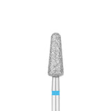 Exo Pro Diamond Rounded Drop Nail Drill Bit 4.5mm Blue Band - isolated on a white background