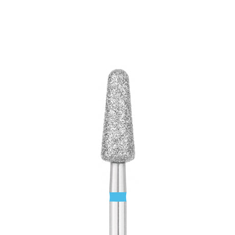 Exo Pro Diamond Rounded Drop Nail Drill Bit 4.5mm Blue Band - isolated on a white background