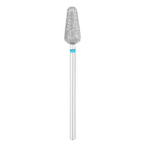 Exo Pro Diamond Rounded Drop Nail Drill Bit 5.5mm Blue Band - isolated on a white background