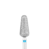 Exo Pro Diamond Rounded Drop Nail Drill Bit 5.5mm Blue Band - isolated on a white background