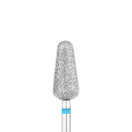 Exo Pro Diamond Rounded Drop Nail Drill Bit 5.5mm Blue Band - isolated on a white background