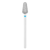 Exo Pro Diamond Rounded Drop Nail Drill Bit 6.0mm Blue Band - isolated on a white background
