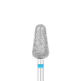 Exo Pro Diamond Rounded Drop Nail Drill Bit 6.0mm Blue Band - isolated on a white background