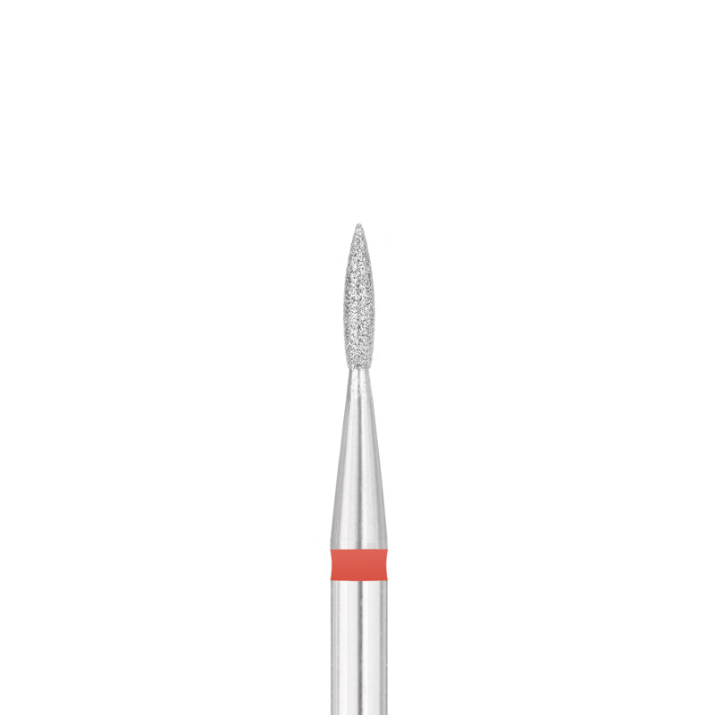 Exo Pro Nail Drill Bit Diamond Flame 1.8mm Rd - isolated on a white background