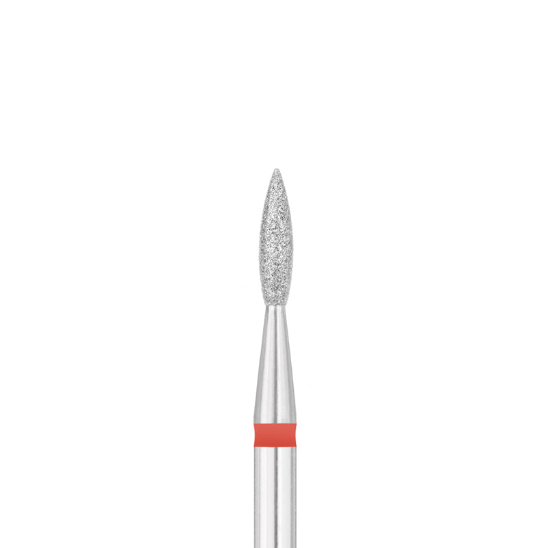 Exo Pro Nail Drill Bit Diamond Flame 2.1mm Rd - isolated on a white background