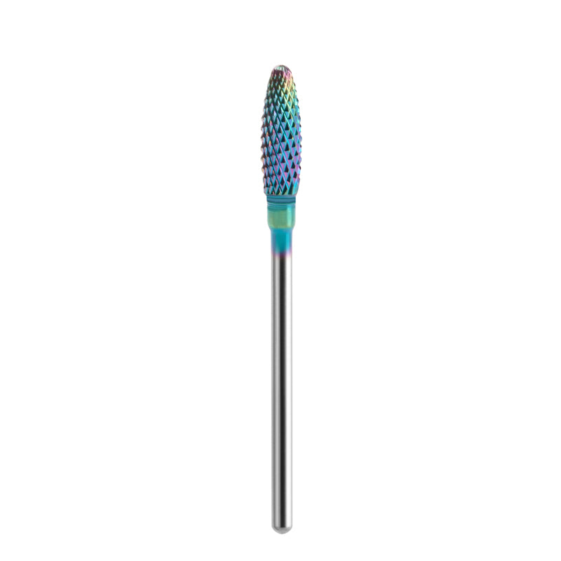 Exo Rainbow Cone Nail Drill Bit No. 15 - isolated on a white background