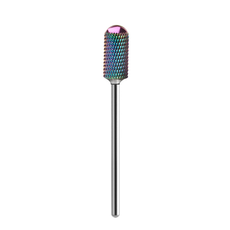 Exo Rainbow Rounded Cylinder Nail Drill Bit No. 13 - isolated on a white background