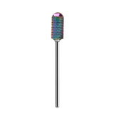 Exo Rainbow Rounded Cylinder Nail Drill Bit No. 13 - isolated on a white background