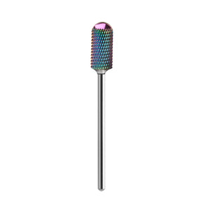 Exo Rainbow Rounded Cylinder Nail Drill Bit No. 13 - isolated on a white background