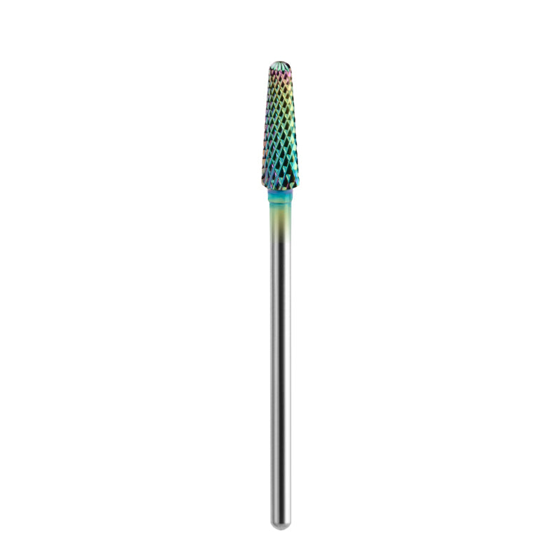 Exo Rainbow Straight Cone Nail Drill Bit No. 16 - isolated on a white background
