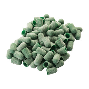 Exo Soft Abrasive Caps 7mm 80 Grit - 100 Pack - isolated on a white background