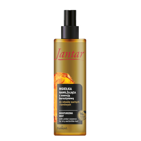 Farmona Jantar Moisturising Mist With Amber Essence For Dry Hair - isolated on a white background
