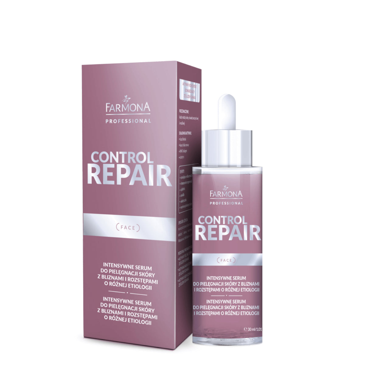 Farmona Professional Control Repair Intensive Serum for Skin with Inflammatory Changes - retail packaging on a white background