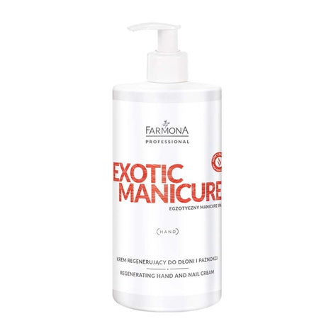 Farmona Professional Exotic Manicure Hand & Nail Cream - arranged with the included components on a white background
