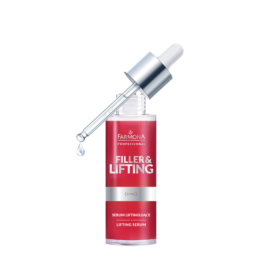 Farmona Professional Filler & Lifting Face Serum with Triple Hyaluronic Acid - retail packaging on a white background