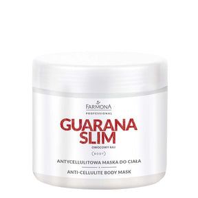Farmona Professional Guarana Slim Anti-Cellulite Body Mask - arranged with the included components on a white background