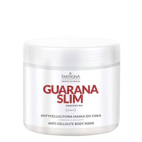 Farmona Professional Guarana Slim Anti-Cellulite Body Mask - arranged with the included components on a white background