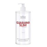 Farmona Professional Guarana Slim Anti-Cellulite Massage Oil - arranged with the included components on a white background