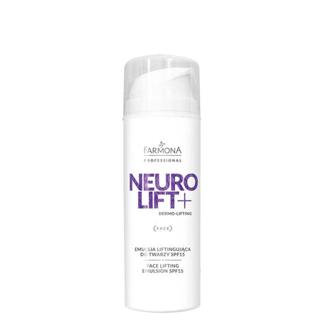 Farmona Professional Neuro Lift+ Face Lifting Emulsion SPF15 - retail packaging on a white background