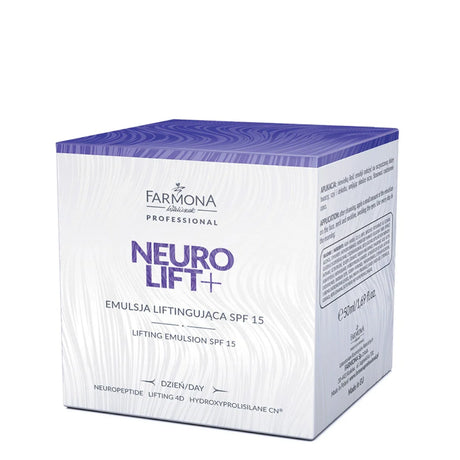 Farmona Professional Neuro Lift+ Lifting Emulsion SPF15 - retail packaging on a white background