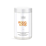 Farmona Professional Podologic Acid Strongly Softening Foot Bath Salt with AHA & BHA Acids - arranged with the included components on a white background