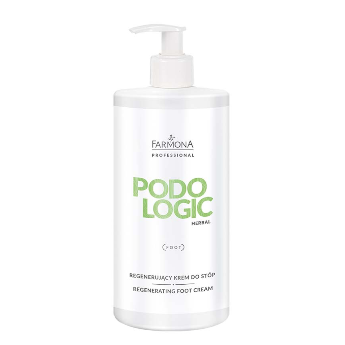 Farmona Professional Podologic Herbal Regenerating Foot Cream - arranged with the included components on a white background