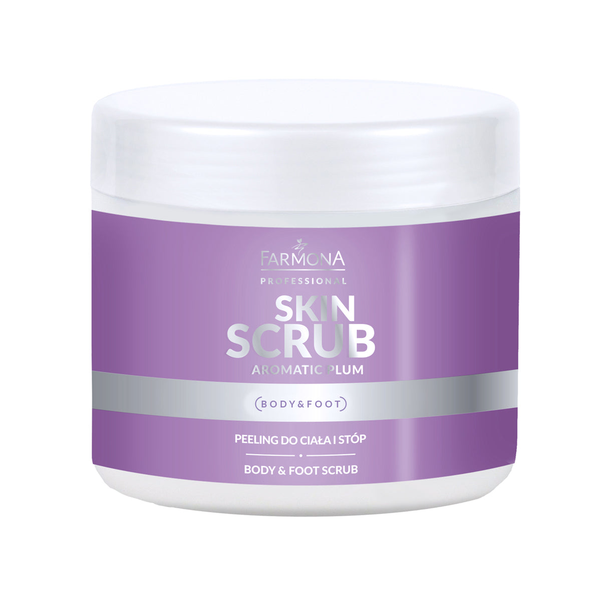 Farmona Professional Skin Scrub Aromatic Plum Body & Foot Scrub - isolated on a white background