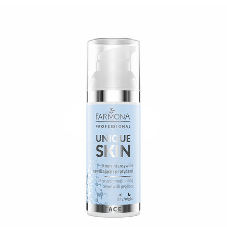 Farmona Professional Unique Skin Intensive Moisturising Cream With Peptides - retail packaging on a white background