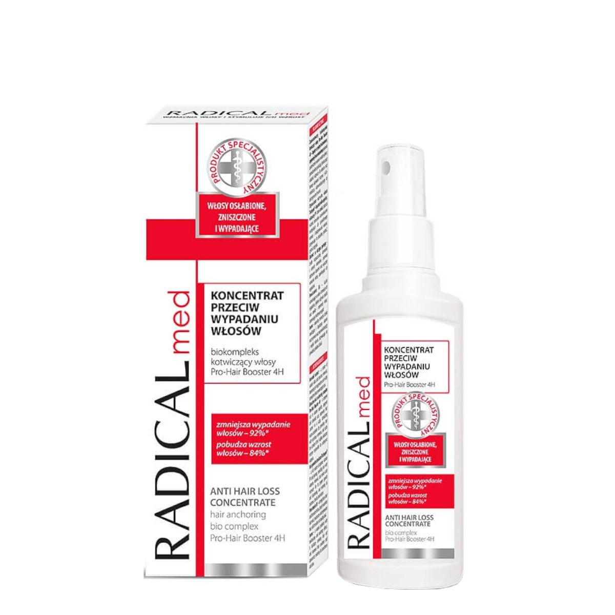 Farmona Radical Med Anti Hair Loss Concentrate - retail hair-care container isolated on a white background