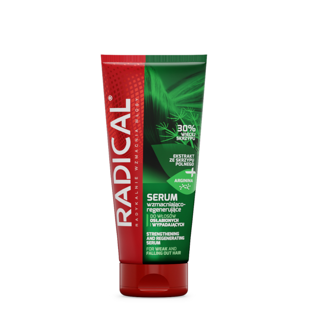 Farmona Radical Strengthening & Regenerating Hair Serum - retail hair-care container isolated on a white background