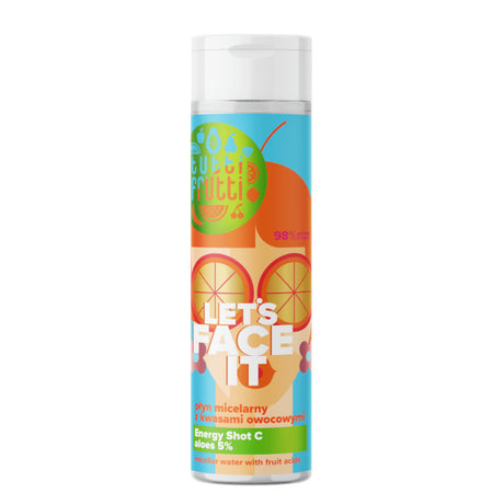 Farmona Tutti Frutti Let's Face It Micellar Water with Fruit Acids - isolated on a white background