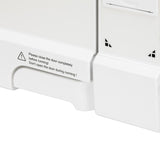 Fomos Foster 12L autoclave: closed chamber door and warning label