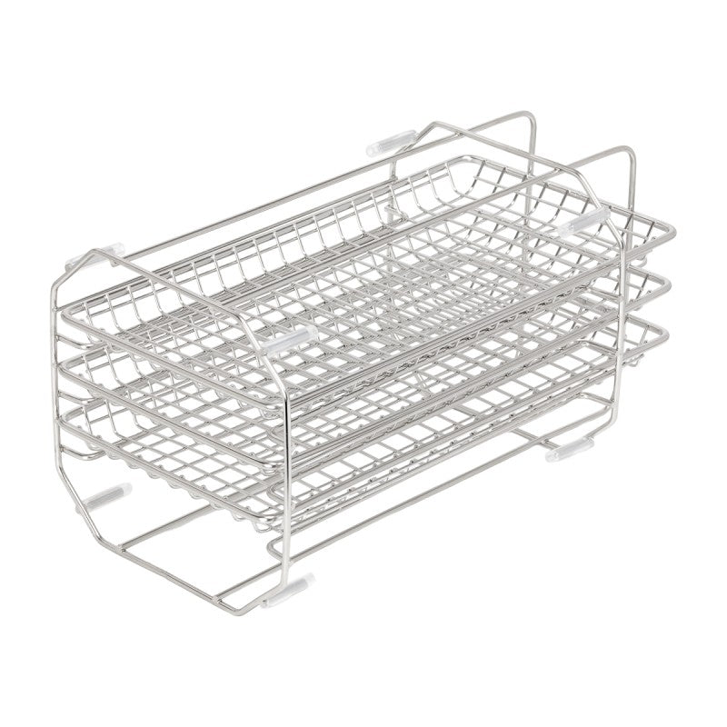 Fomos Foster 12L autoclave: removable three-tier wire tray rack